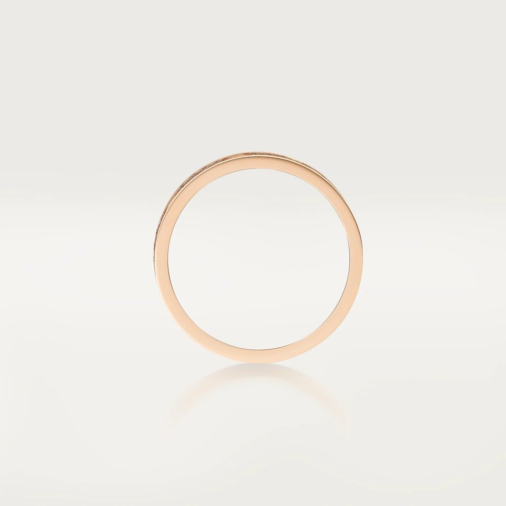 KADIR-LOVE WEDDING BAND, DIAMOND-PAVED ROSE GOLD, DIAMONDS