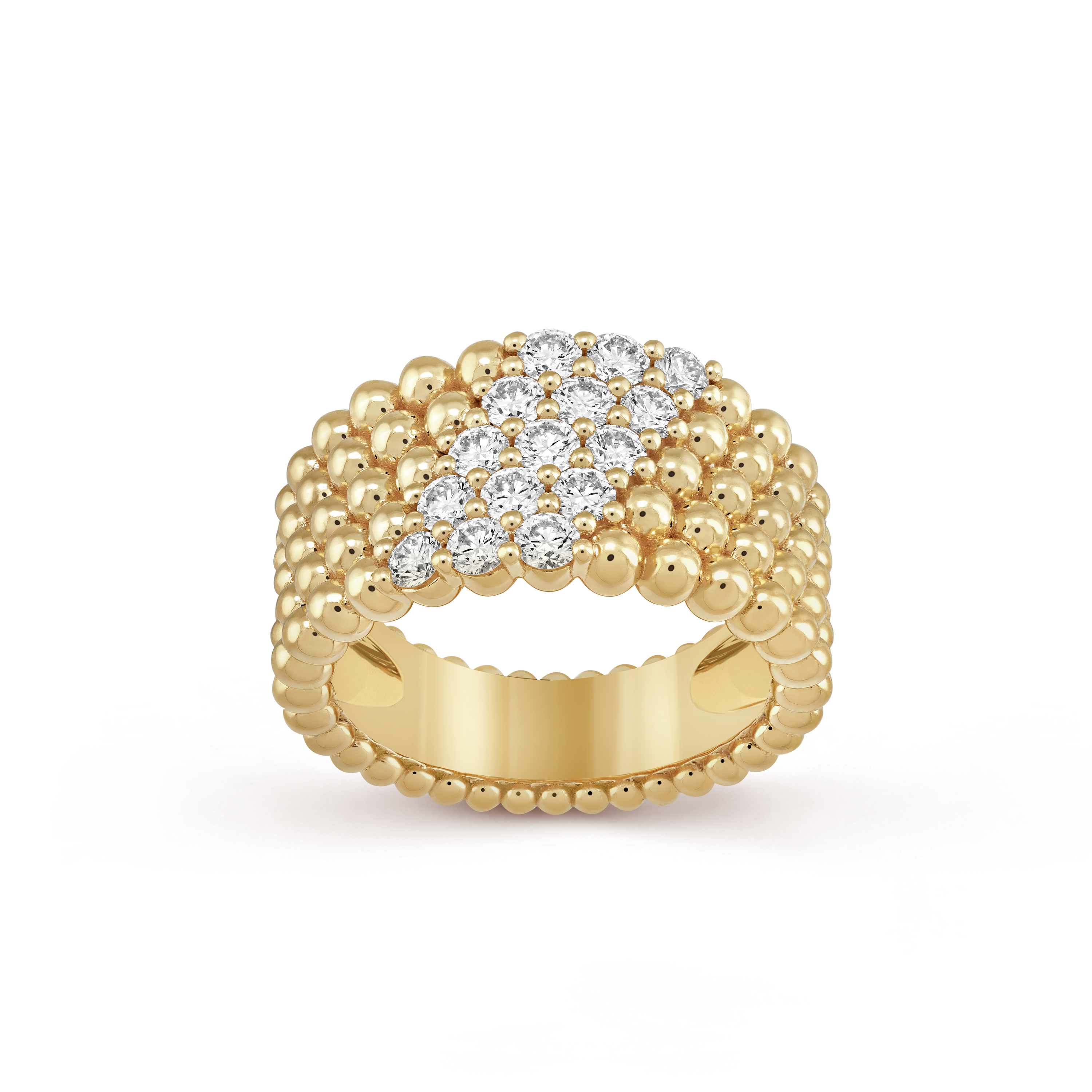 Perlée diamonds ring
