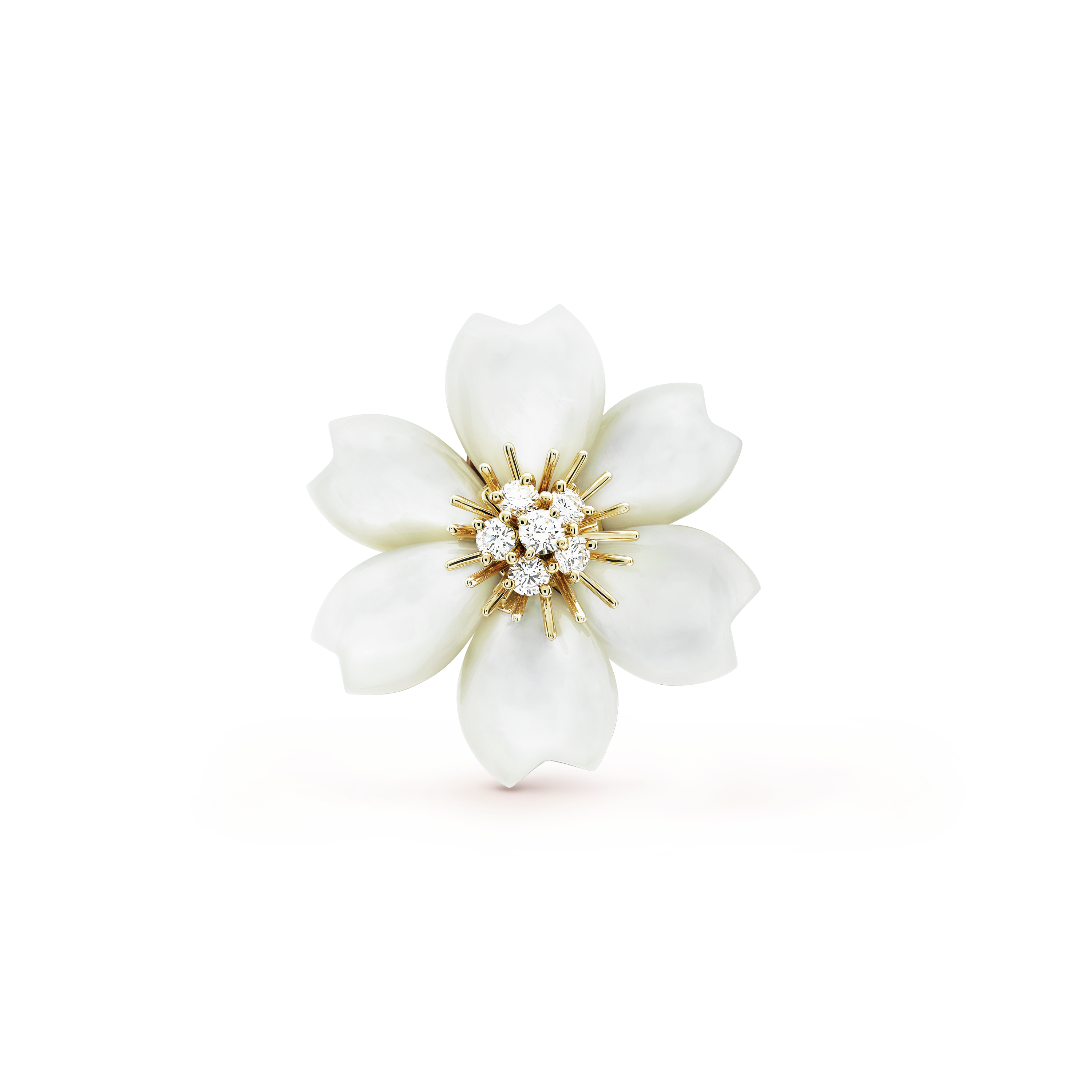 Rose de Noël clip pendant, small model