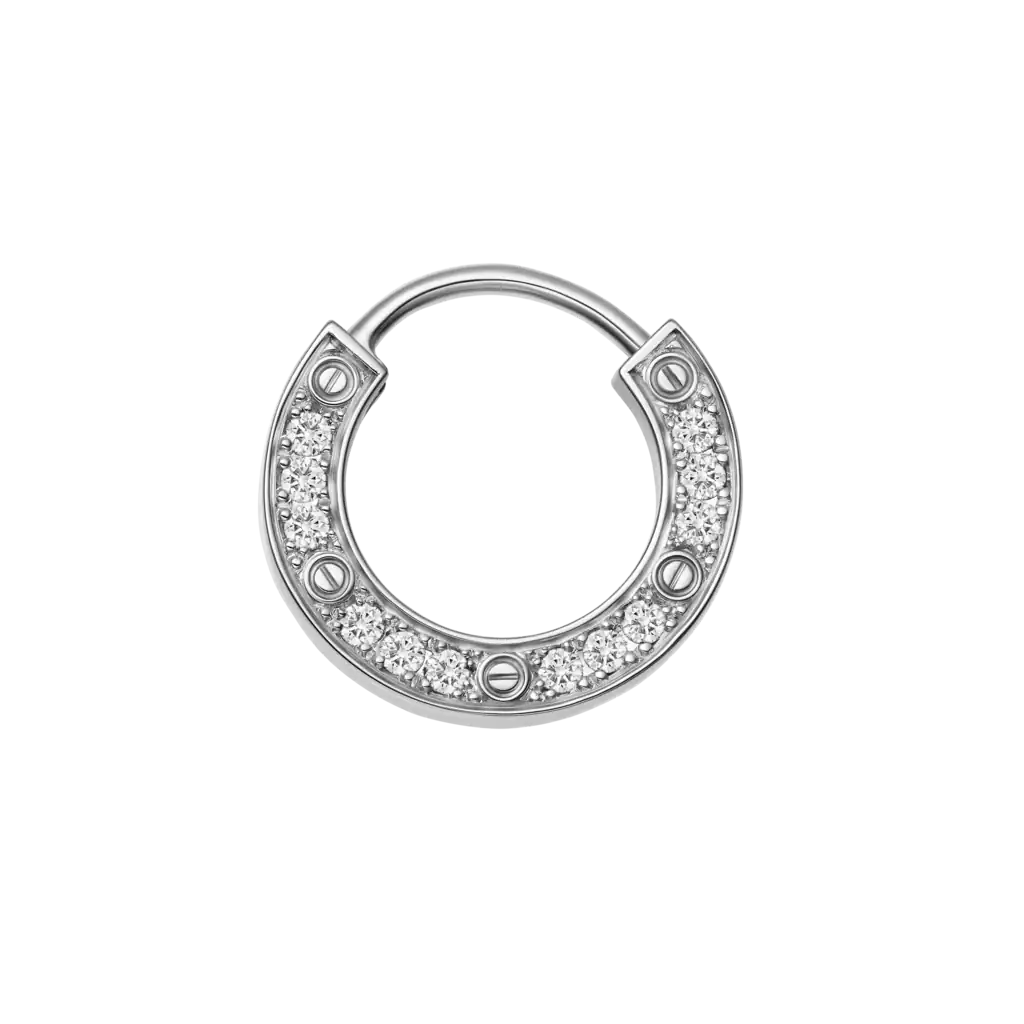 KADIR-LOVE SINGLE EARRING WHITE GOLD DIAMOND