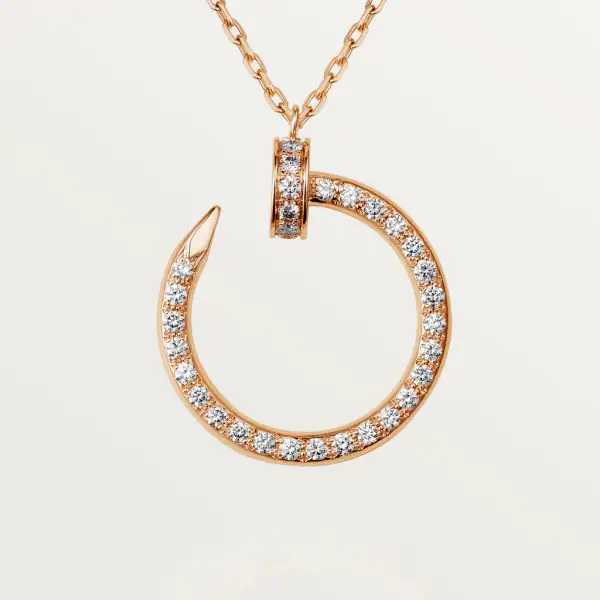 KADIR-ANILS-JUSTE UN CLOU NECKLACE ROSE GOLD, DIAMONDS