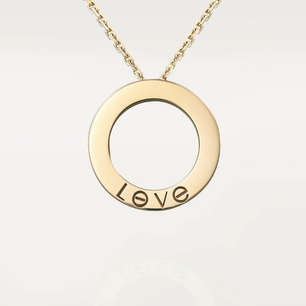 KADIR-LOVE NECKLACE DIAMOND-PAVED YELLOW GOLD, DIAMONDS
