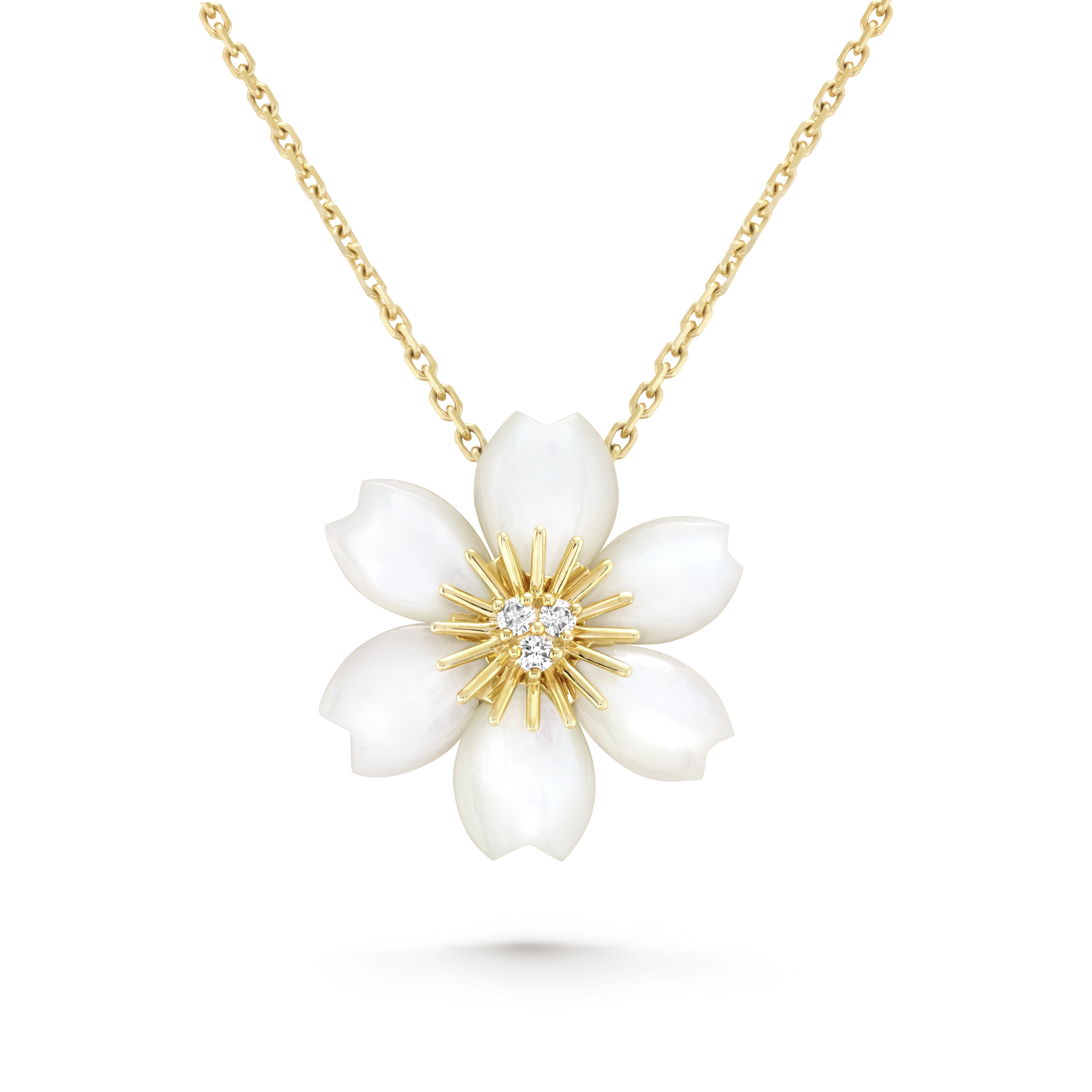 Rose de Noël pendant, mini mode