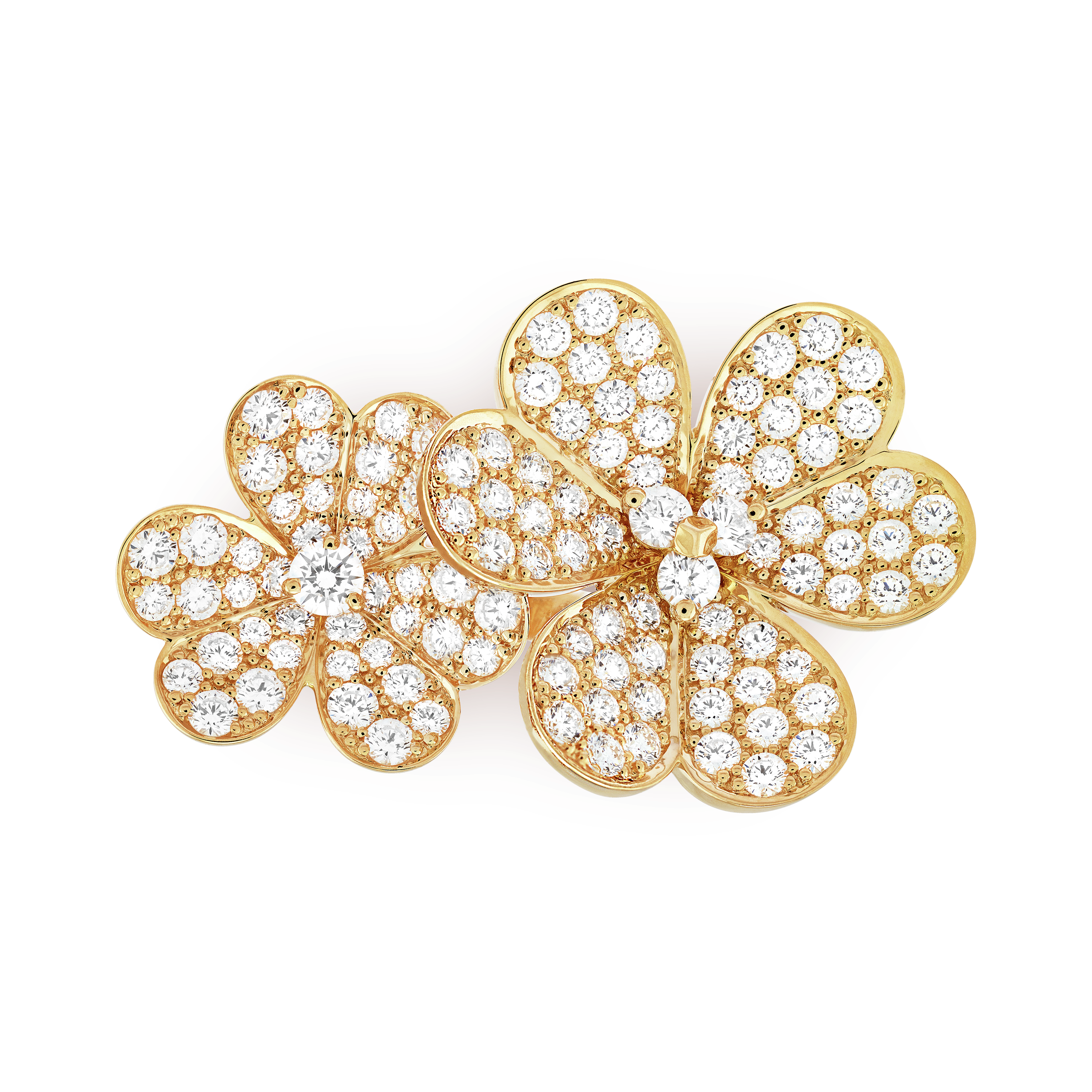 Frivole Between the Finger Ring yellow gold, Diamond