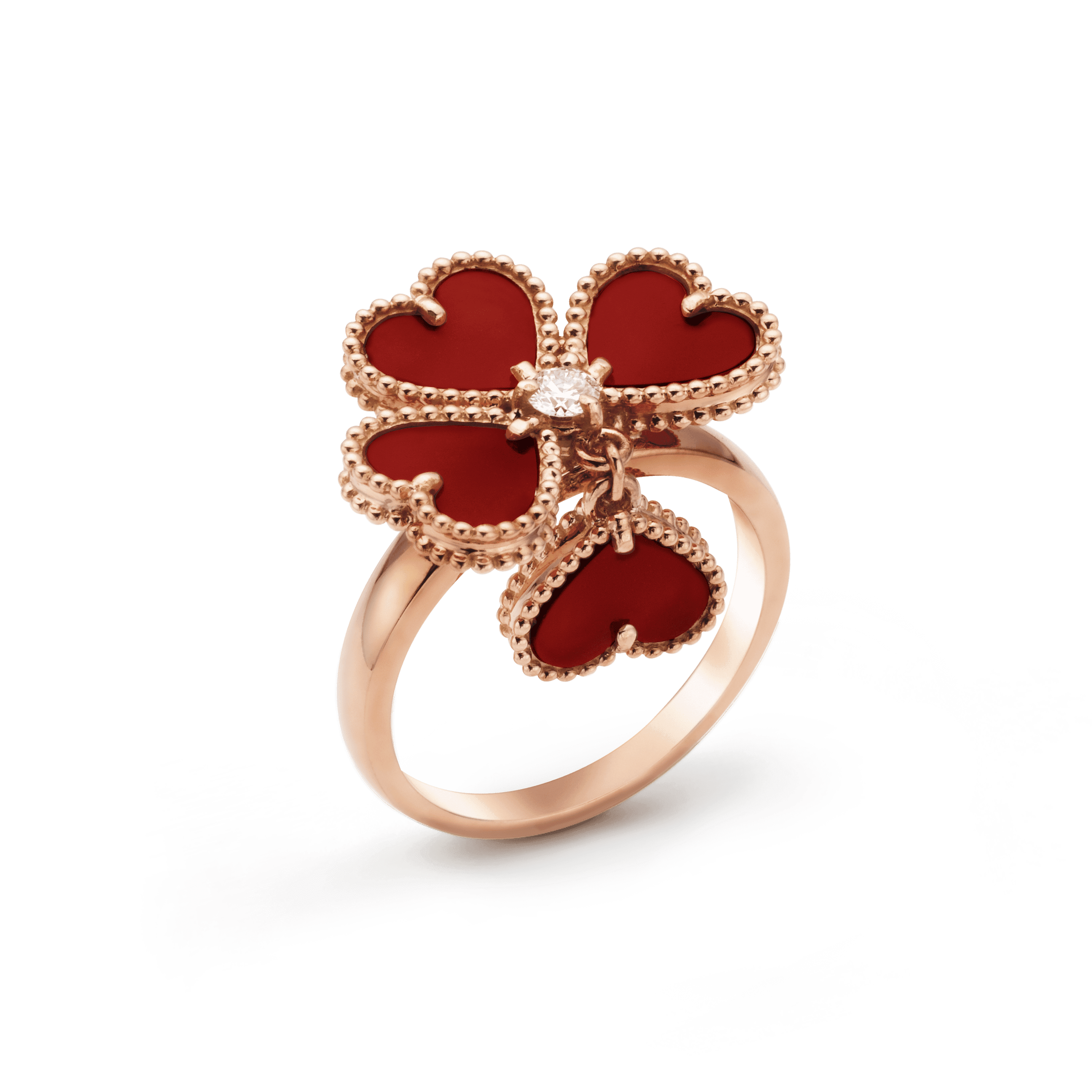 Van Cleef & Arpels VCA Sweet Alhambra Effeuillage Ring