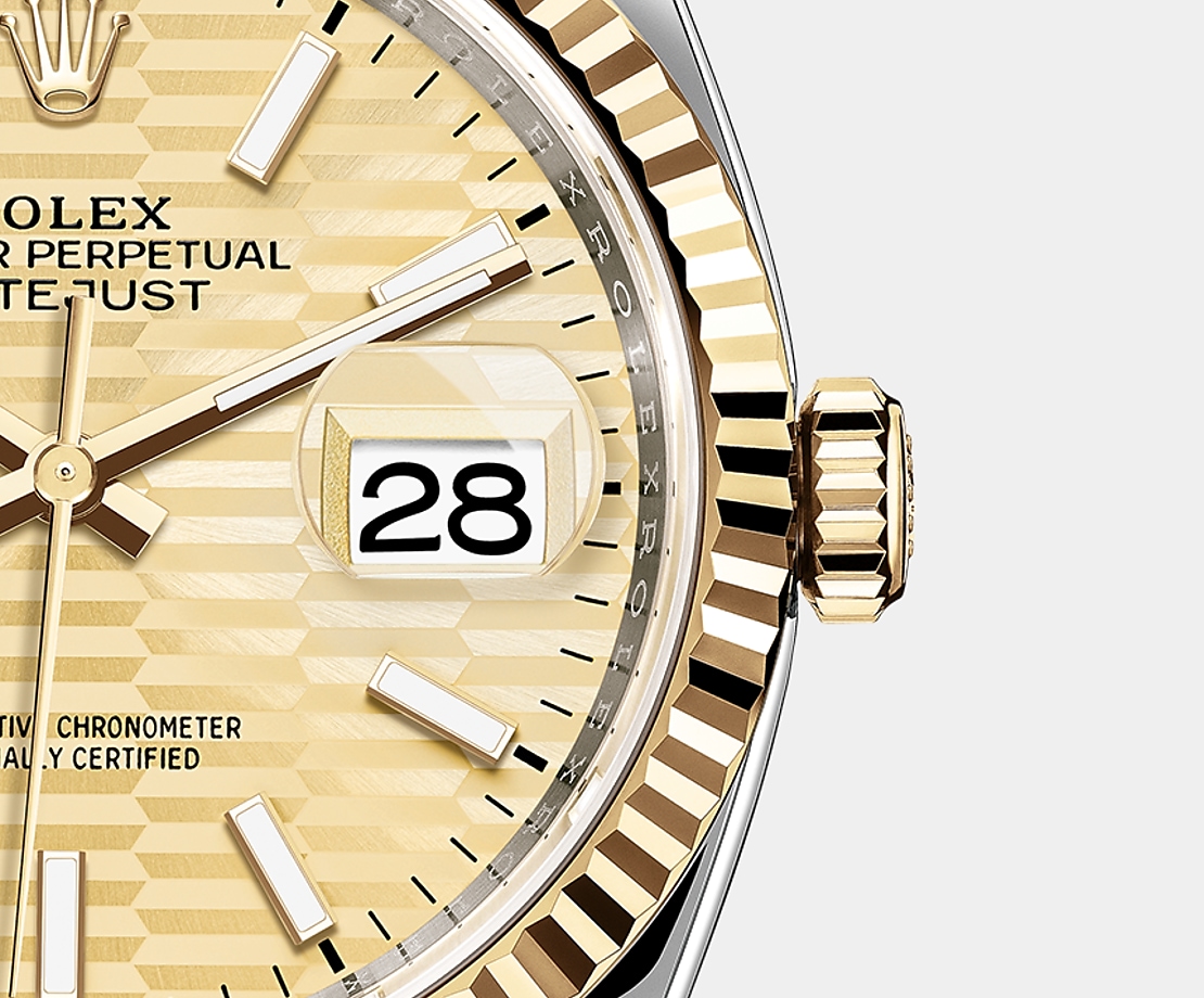 Classic watches DATEJUST 36 Oyster, 36 mm, Oystersteel and yellow gold