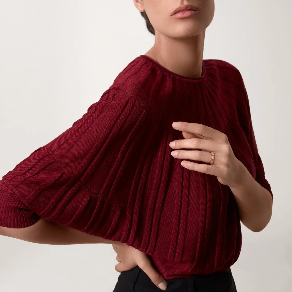 KADIR-LOVE WEDDING BAND, DIAMOND-PAVED ROSE GOLD, DIAMONDS