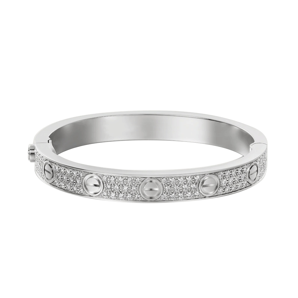 Kadir-LoveAmour Pavé Bracelet, White Gold