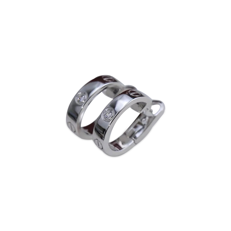 KADIR-LOVE EARRINGS 1 DIAMONDS