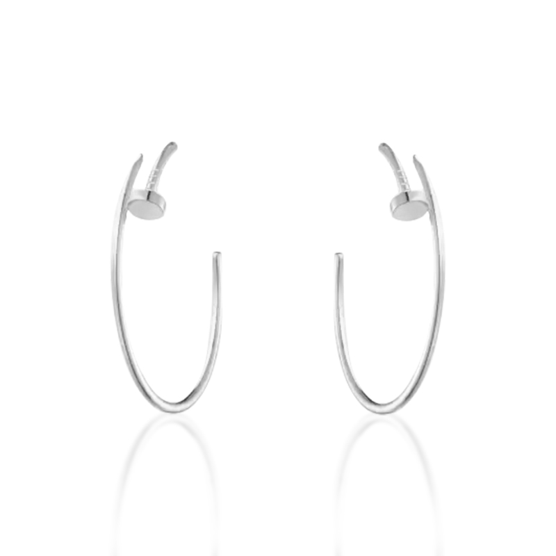JUSTE UN CLOU EARRINGS WHITE GOLD