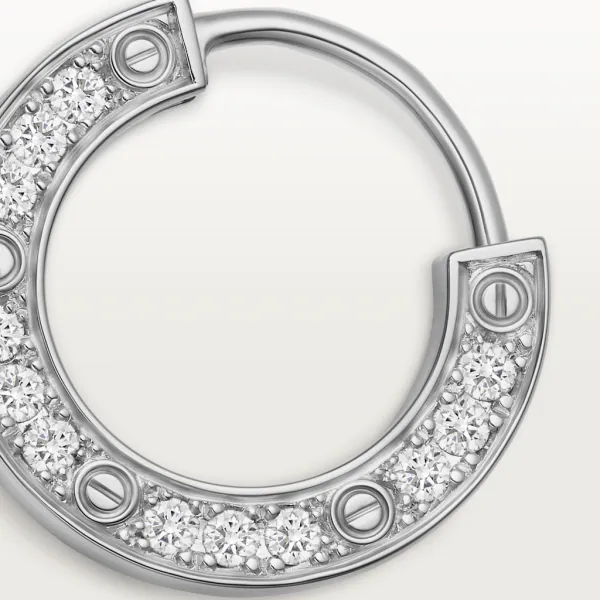 KADIR-LOVE SINGLE EARRING WHITE GOLD DIAMOND