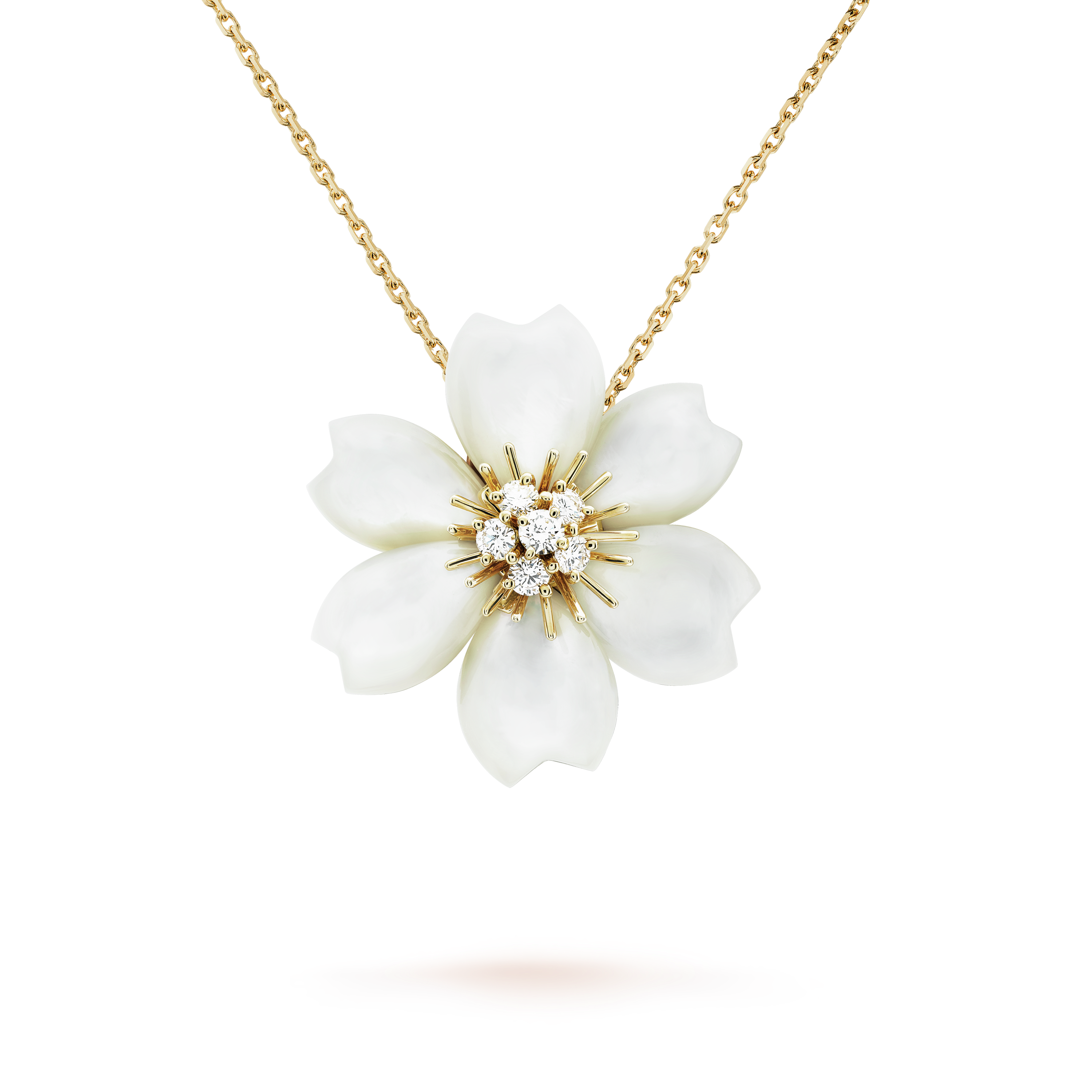 Rose de Noël clip pendant, small model