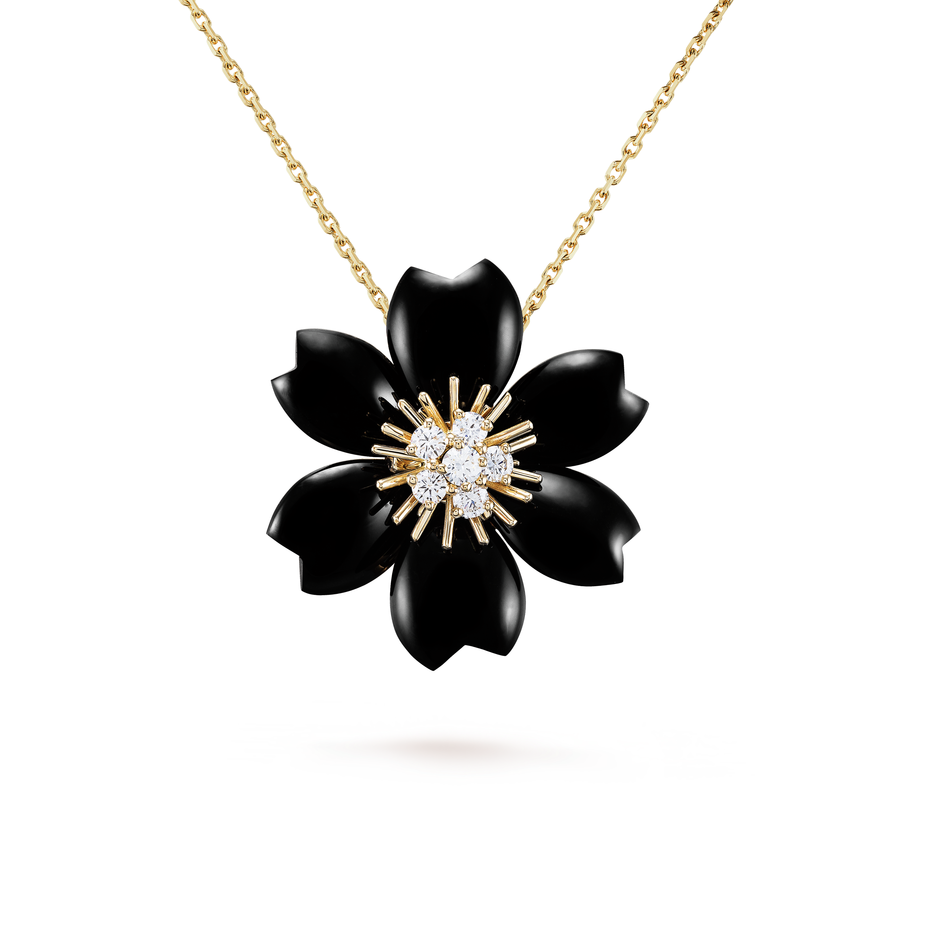 Rose de Noël clip pendant, small model