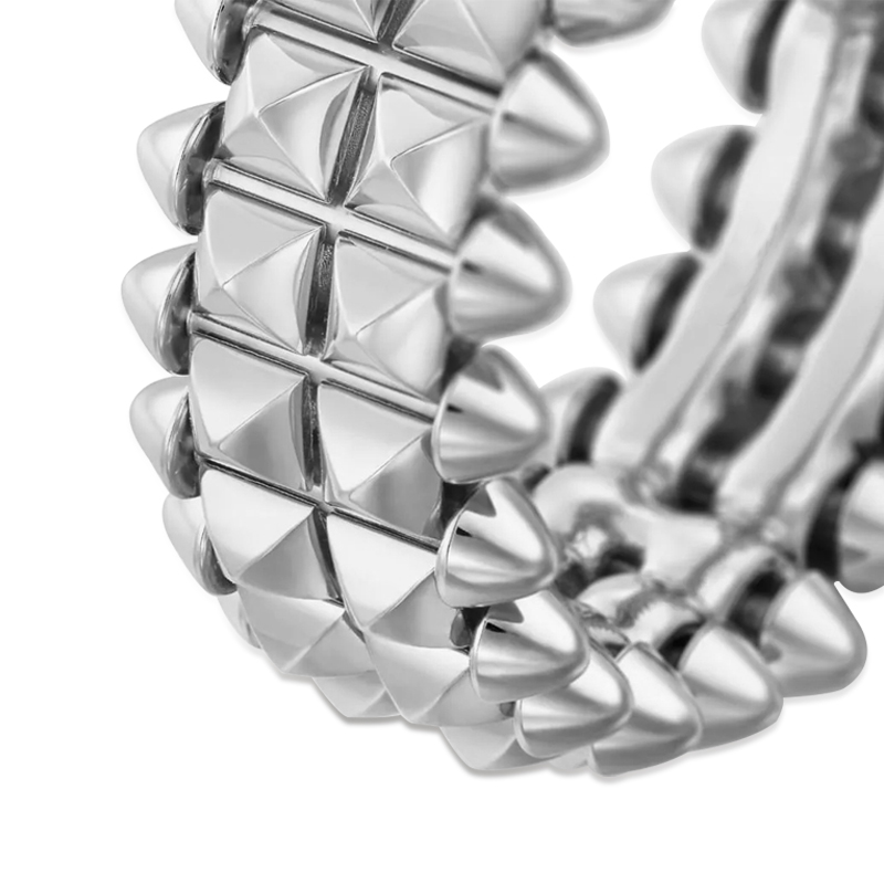 Caty-GENTLE BULLET HEAD-Gentle RING WHITE GOLD