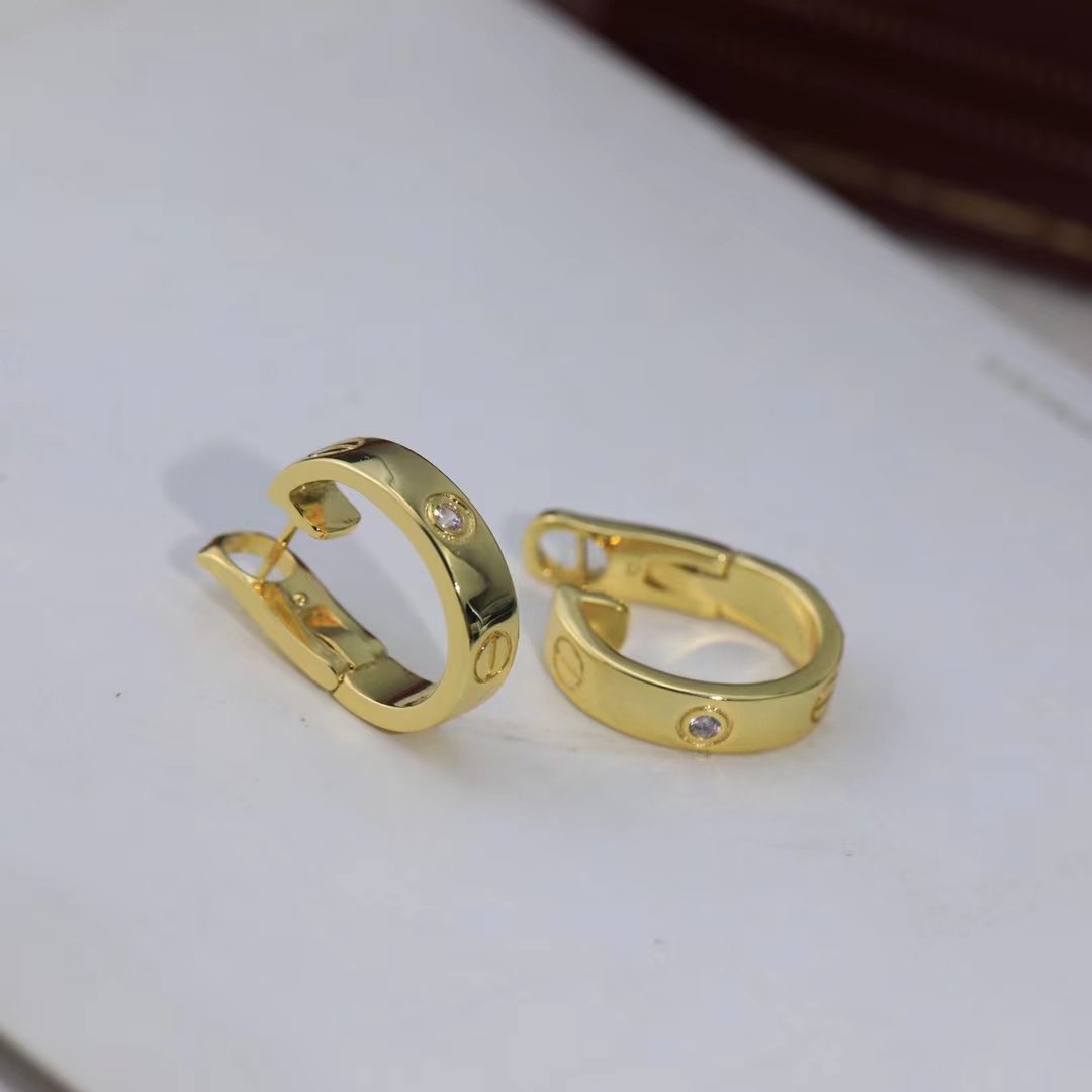 KADIR-LOVE EARRINGS 1 DIAMONDS