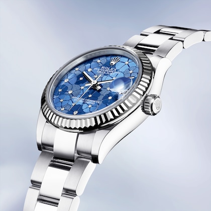 Classic watches DATEJUST 31 Oyster, 31 mm, Oystersteel and white gold