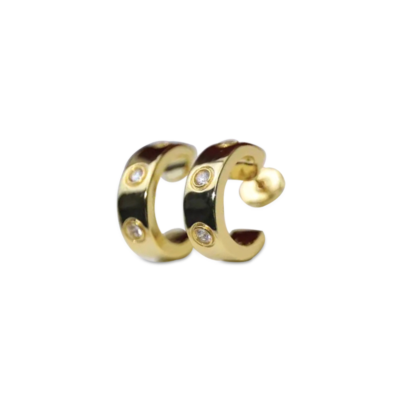 KADIR-LOVE EARRINGS 3 DIAMONDS