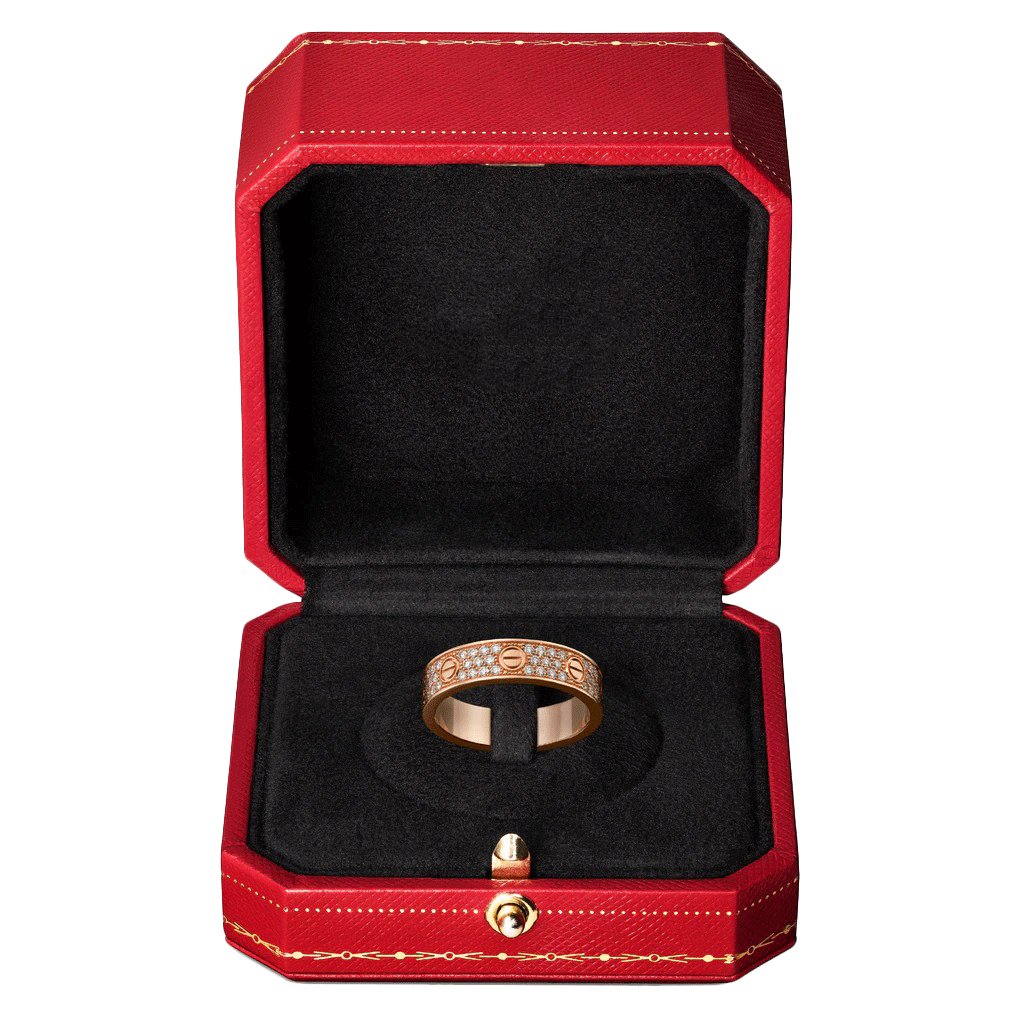 KADIR-LOVE WEDDING BAND, DIAMOND-PAVED ROSE GOLD, DIAMONDS