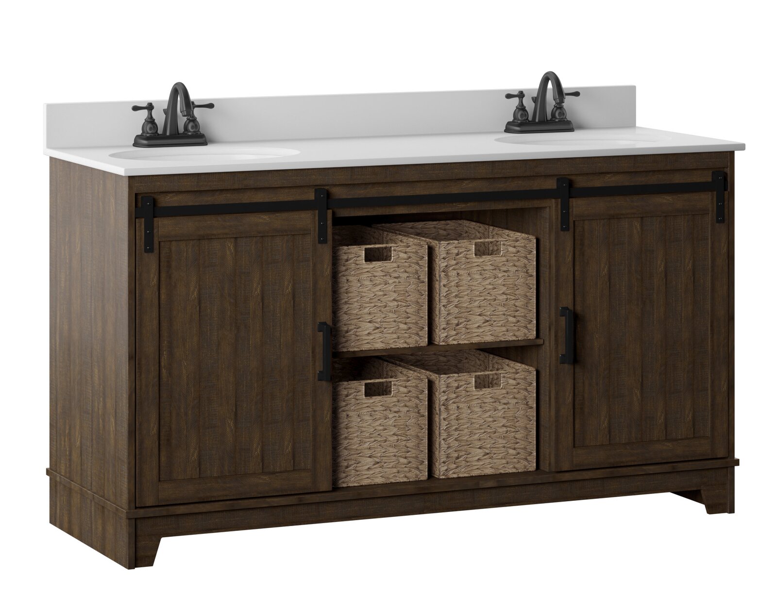 Braylen 60'' Double Bathroom Vanity Set