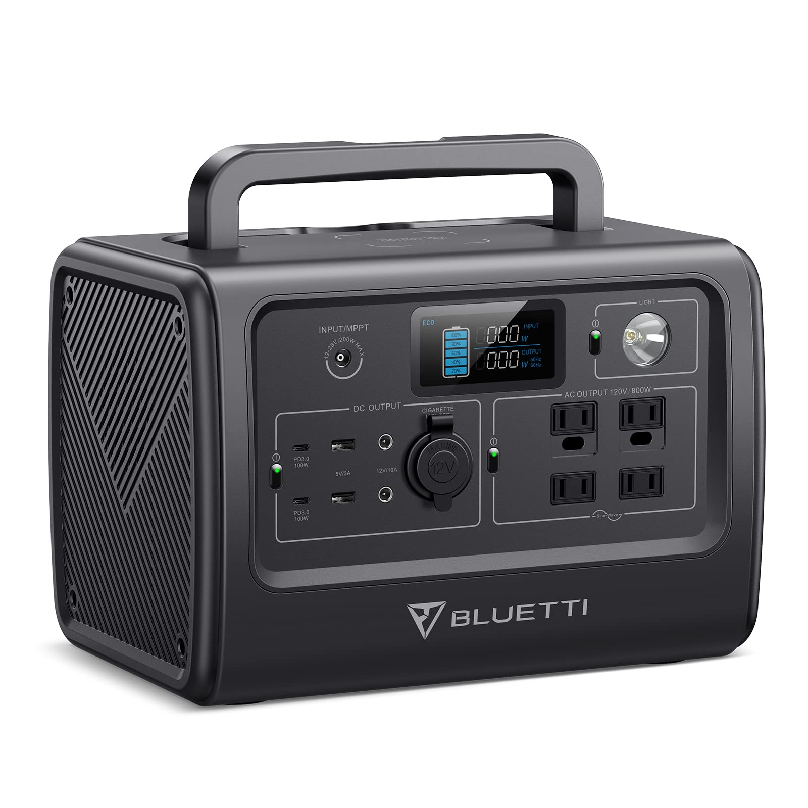 BLUETTI Portable Power Station EB70S, 716Wh LiFePO4 Battery Backup