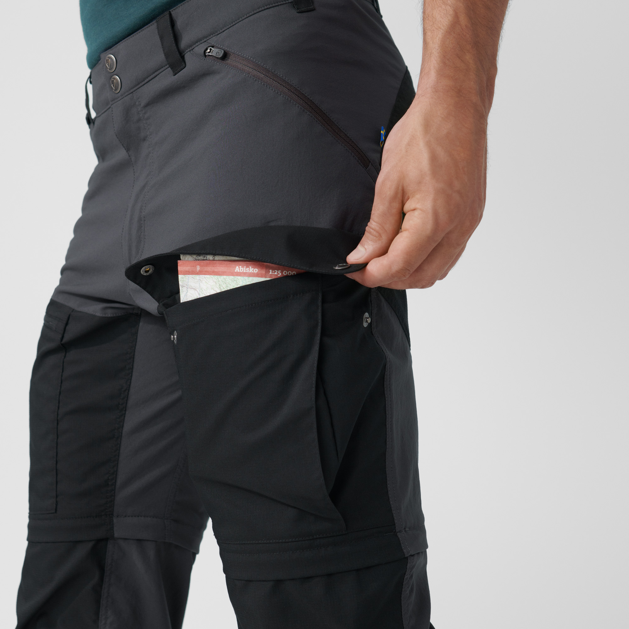 Abisko Midsummer Zip Off Trousers M Long