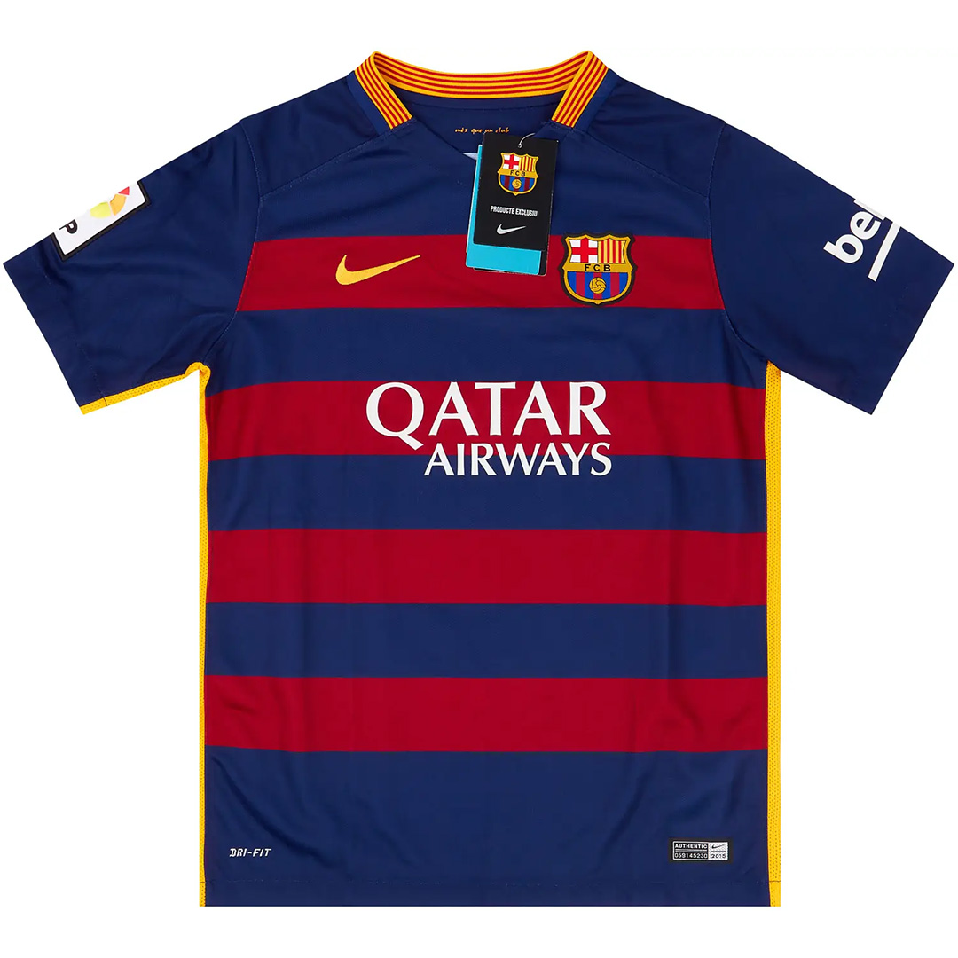 MESSI #10 Retro Barcelona Home Jersey 2015/16
