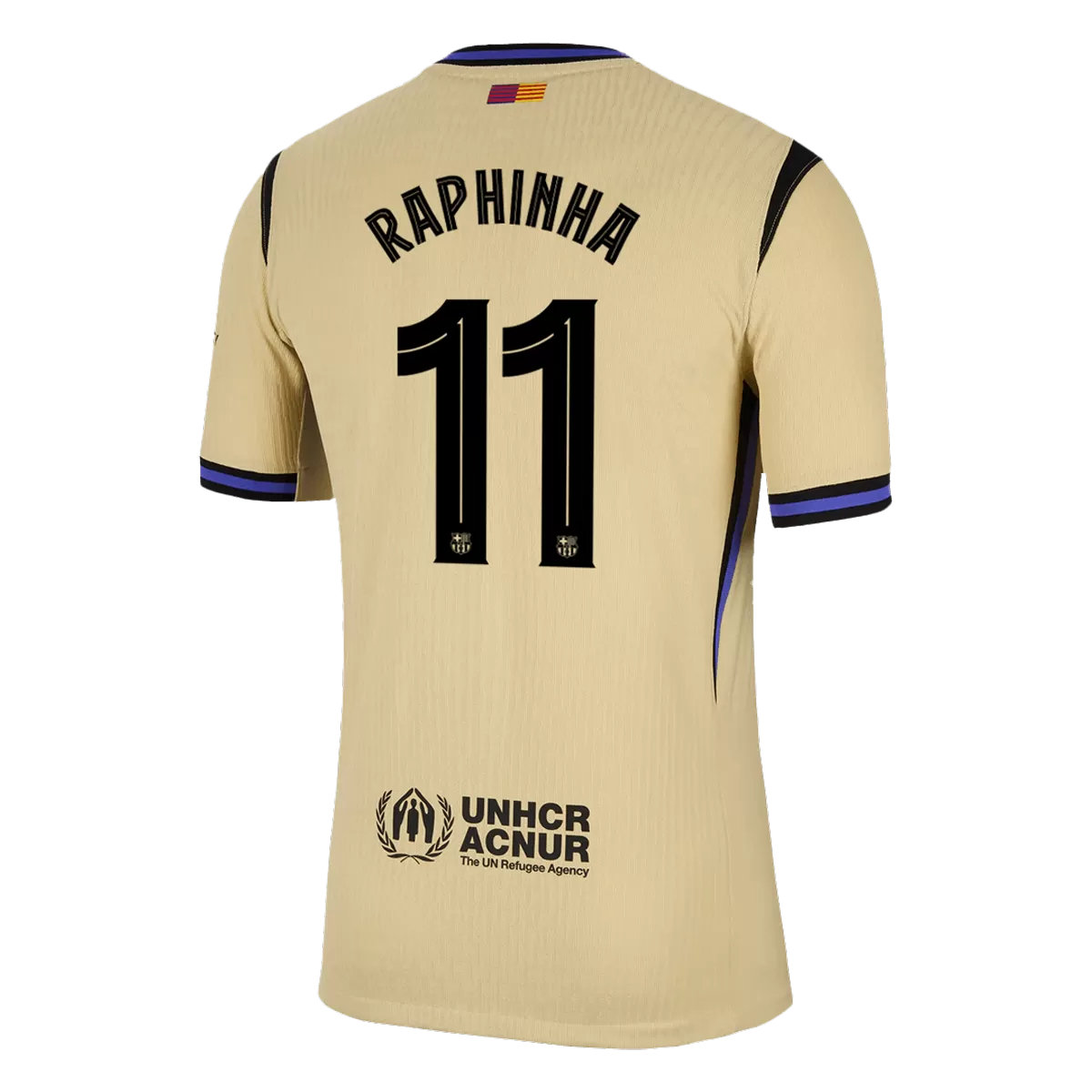 RAPHINHA #11 Barcelona Away Match Jersey Player Version 2025/26 - UCL