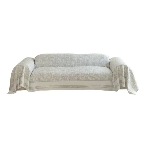 Light luxury anti-scratch imitation linen sofa towel-180*380cm