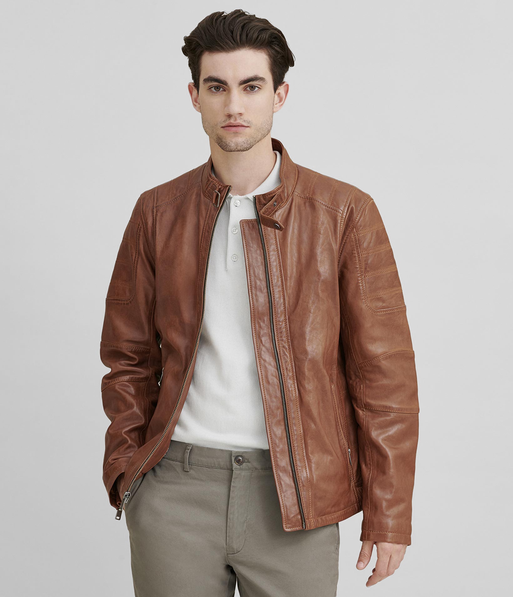 Josh Leather Moto Jacket