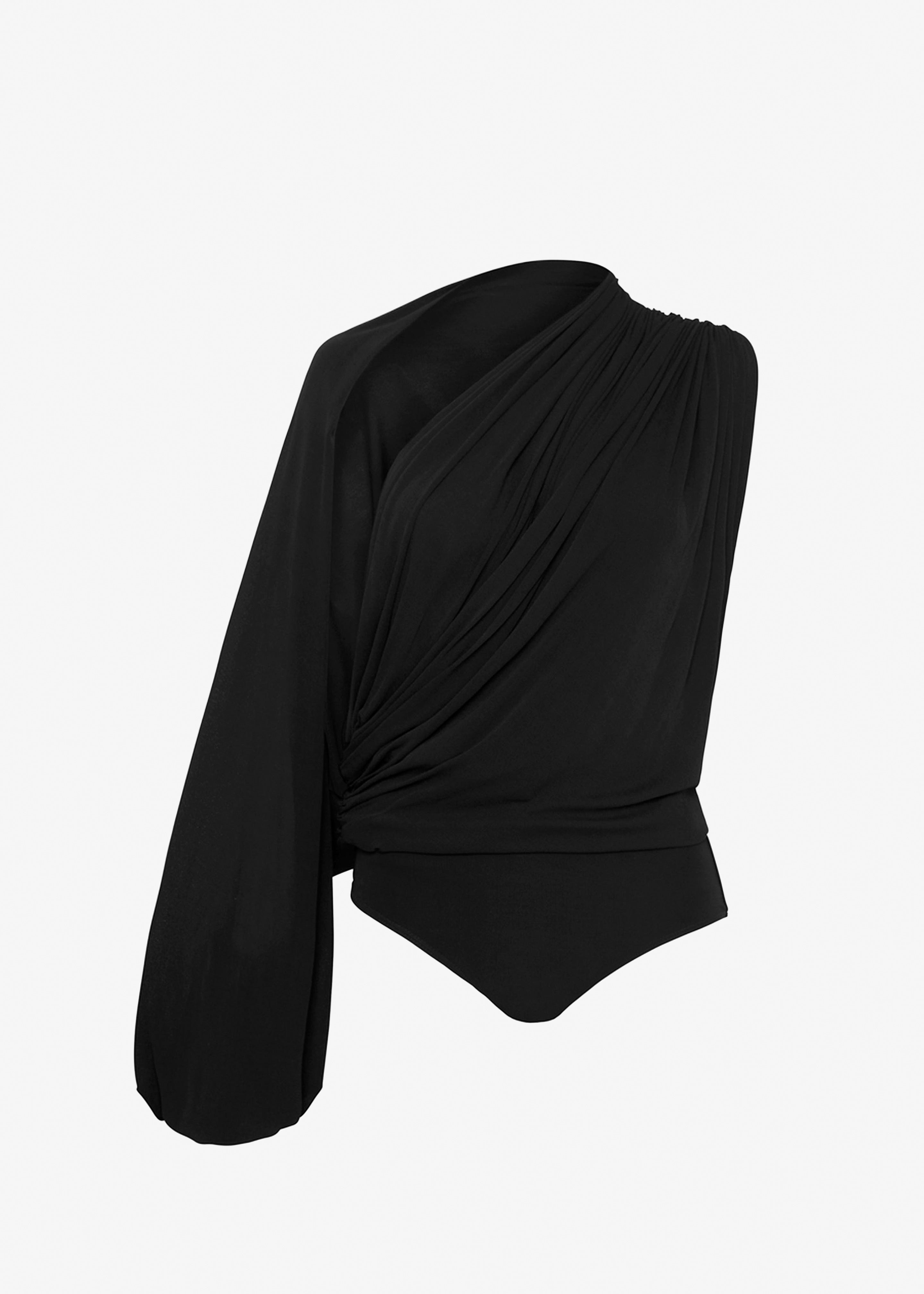 Esse Studios Gossamer Drape Bodysuit - Black