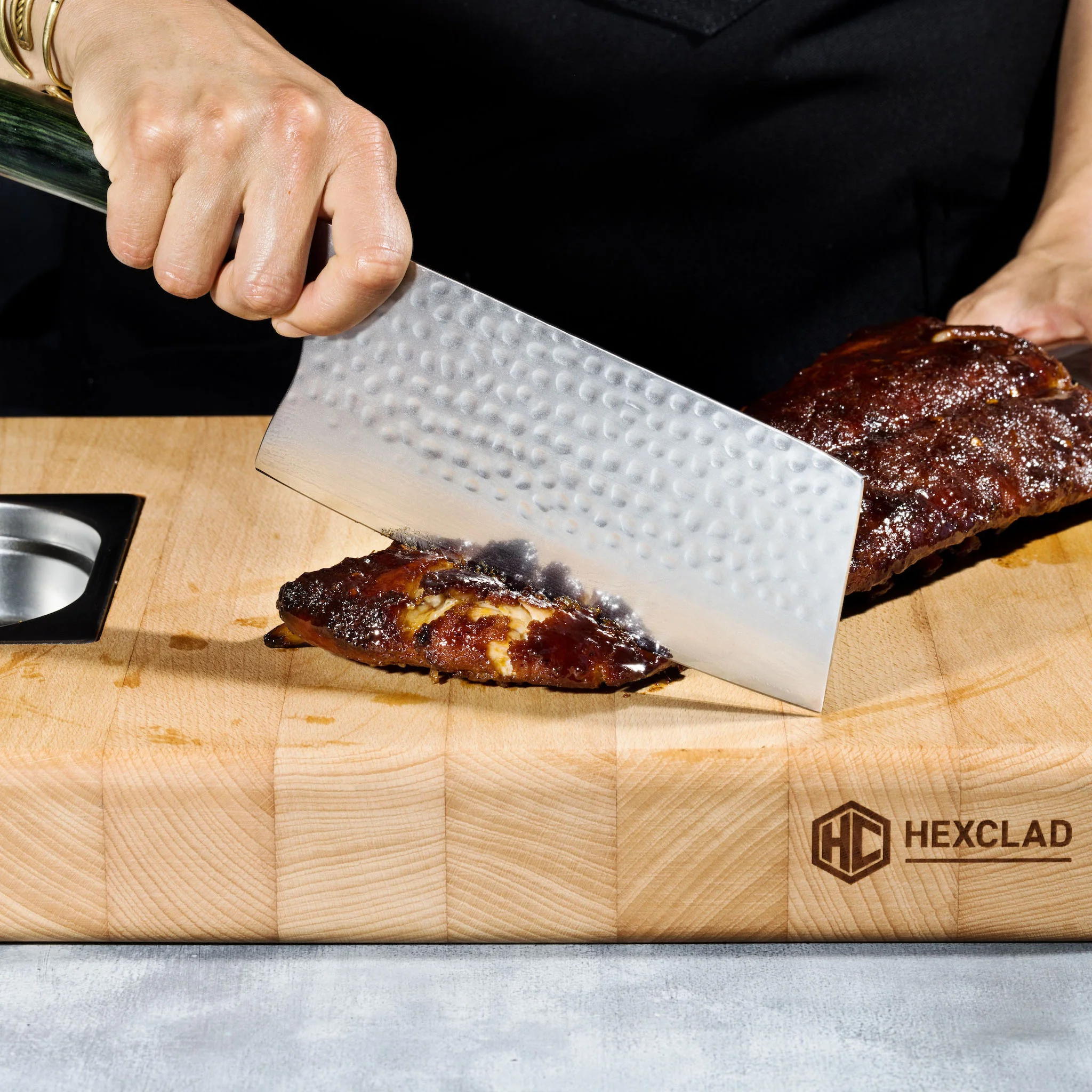 Damascus Steel Cleaver, 7