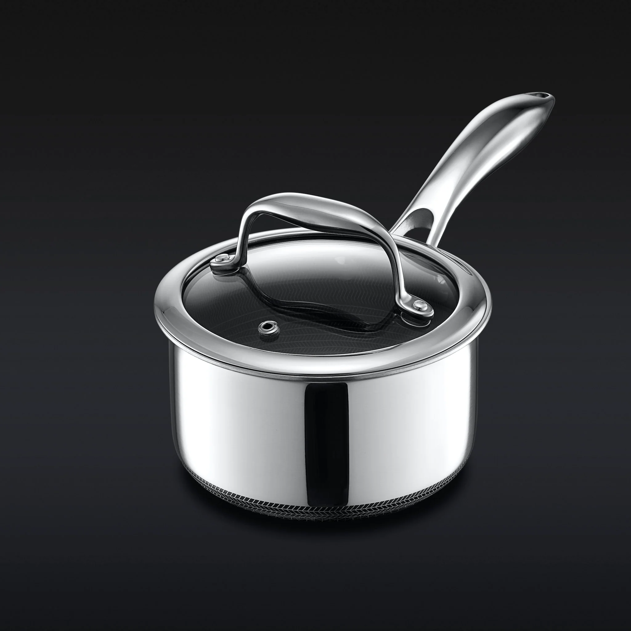 Hybrid Saucepan with Lid, 1-Qt