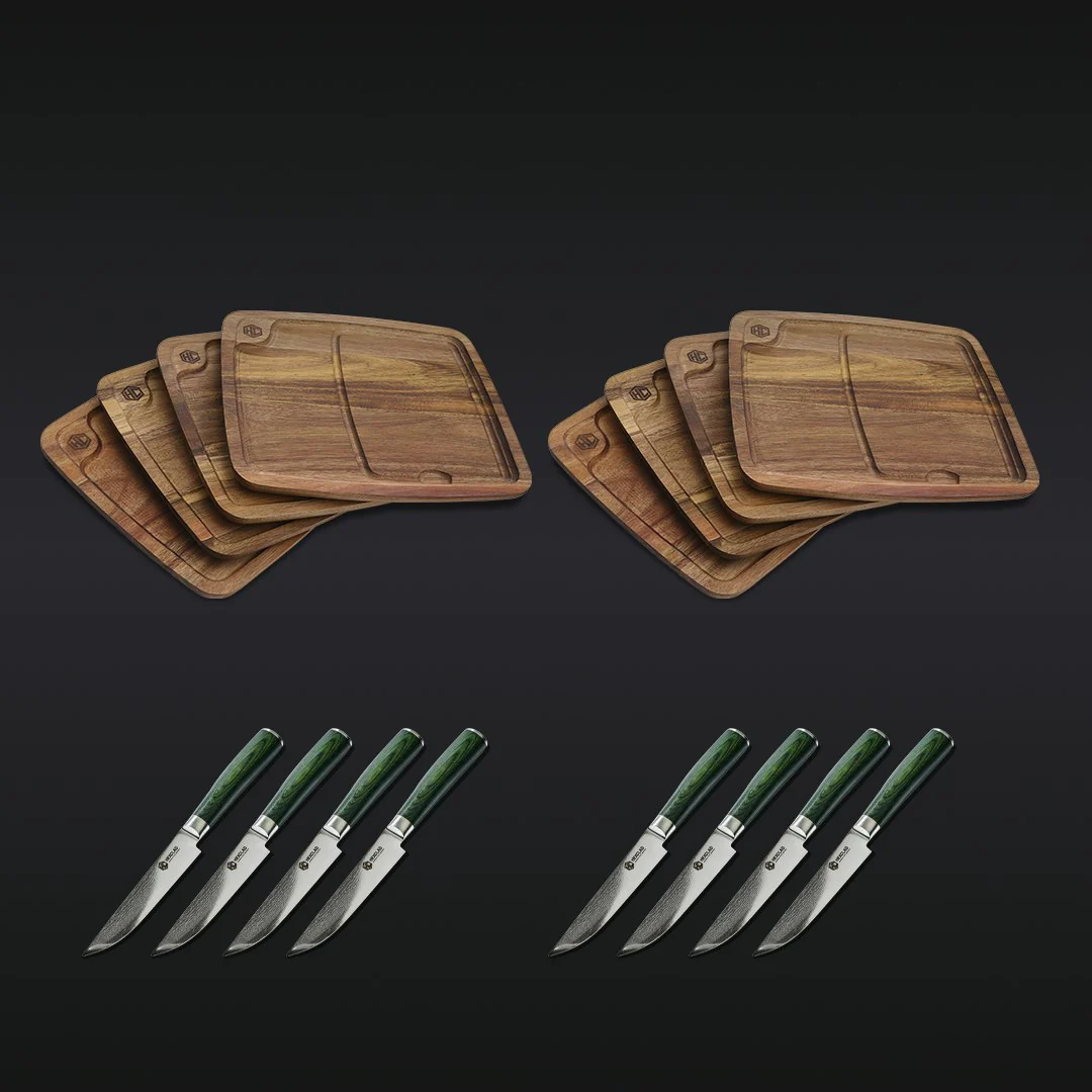 Steak Knife & Bistecca Plate Set, 16-pc (Green)