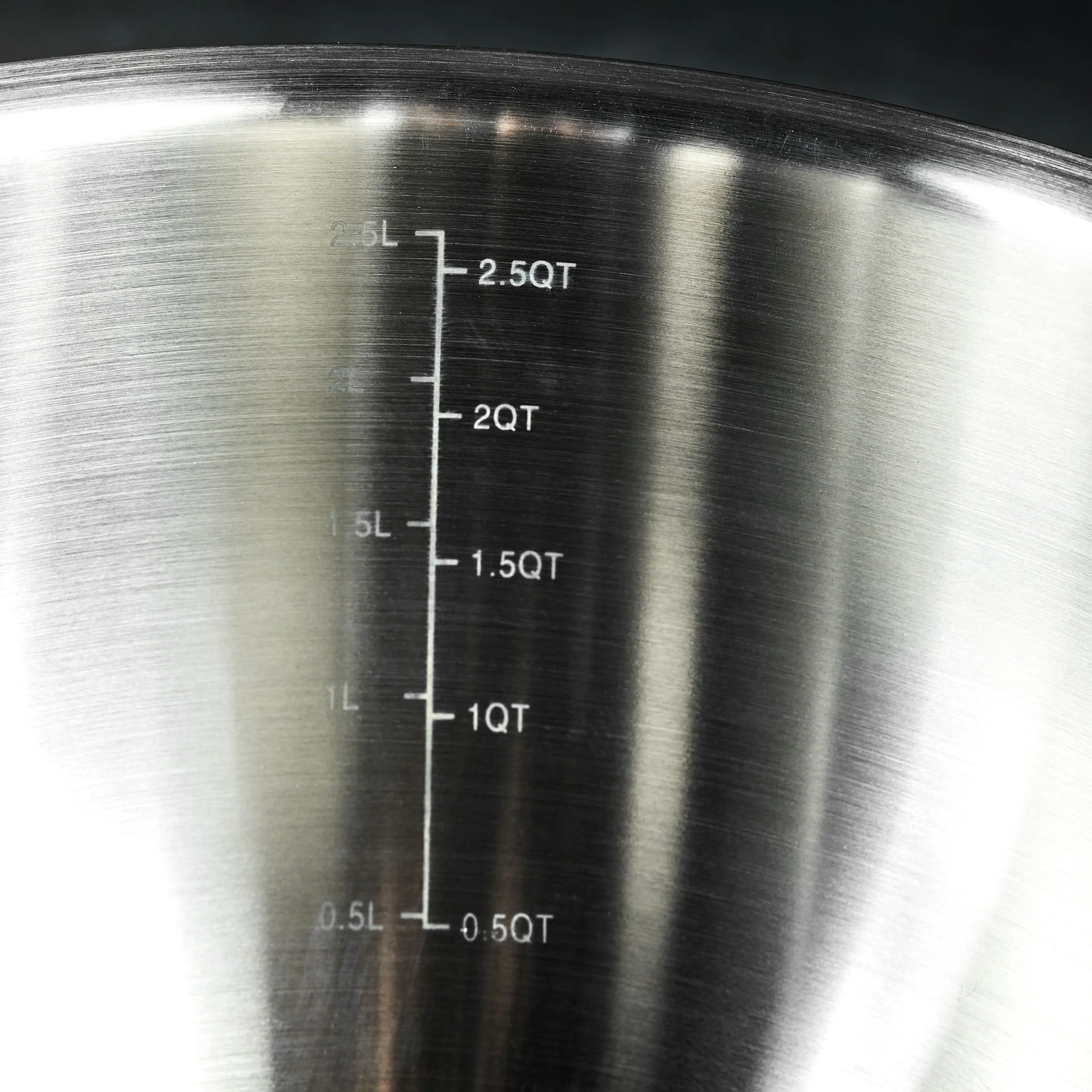 Stainless Mixing Bowl Set with Vacuum Seal Lids, 6-pc