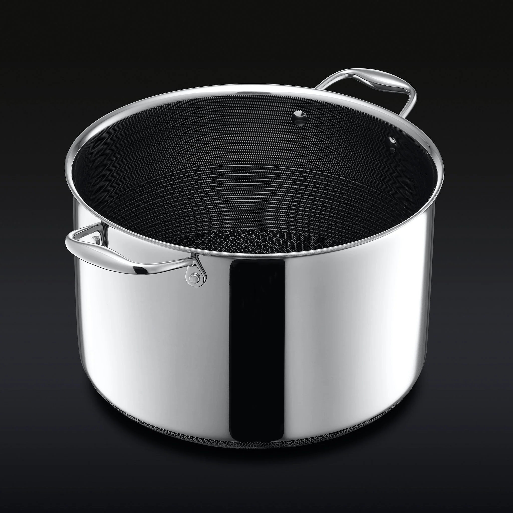 Hybrid Stock Pot with Lid, 10-Qt