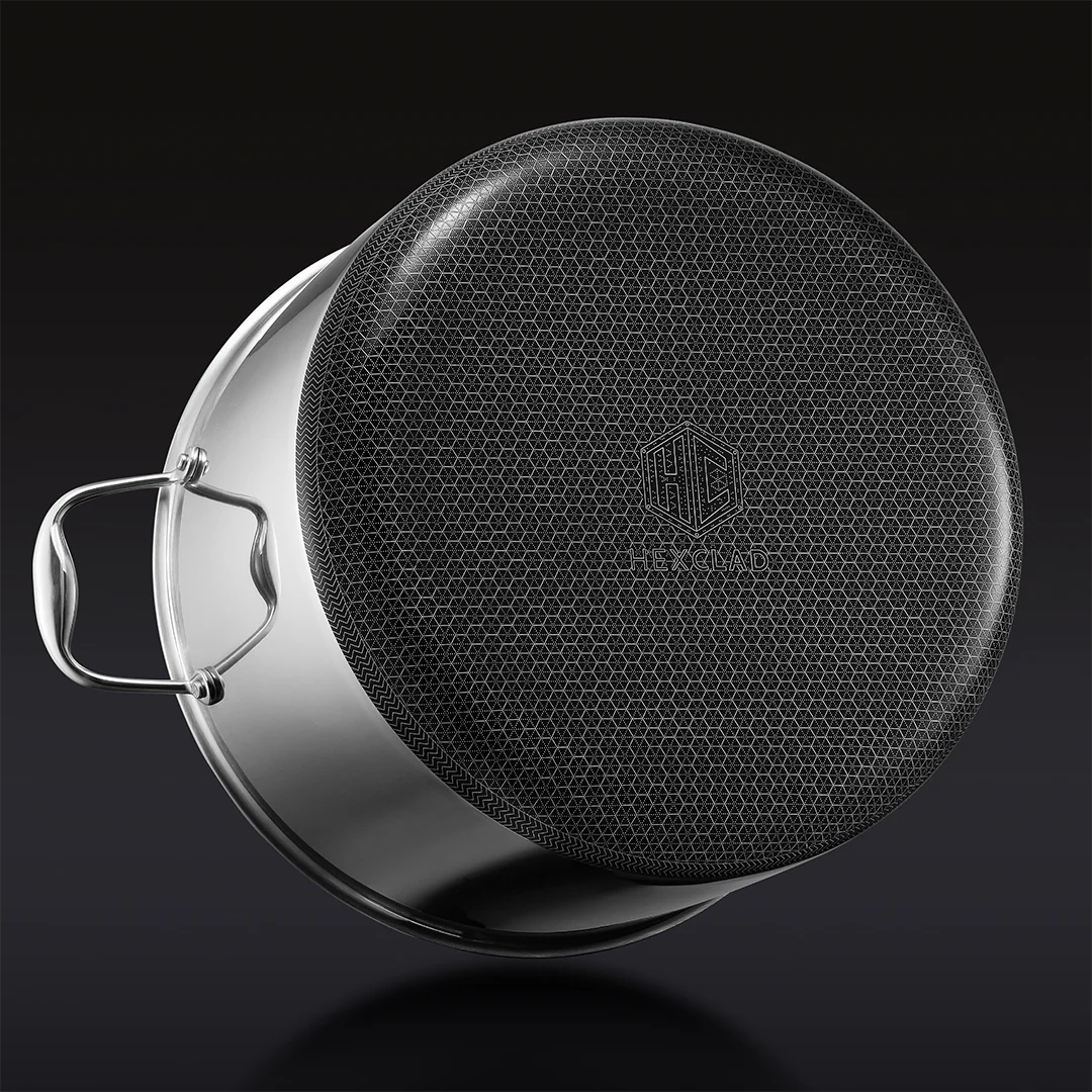 Hybrid Stock Pot with Lid, 12-Qt