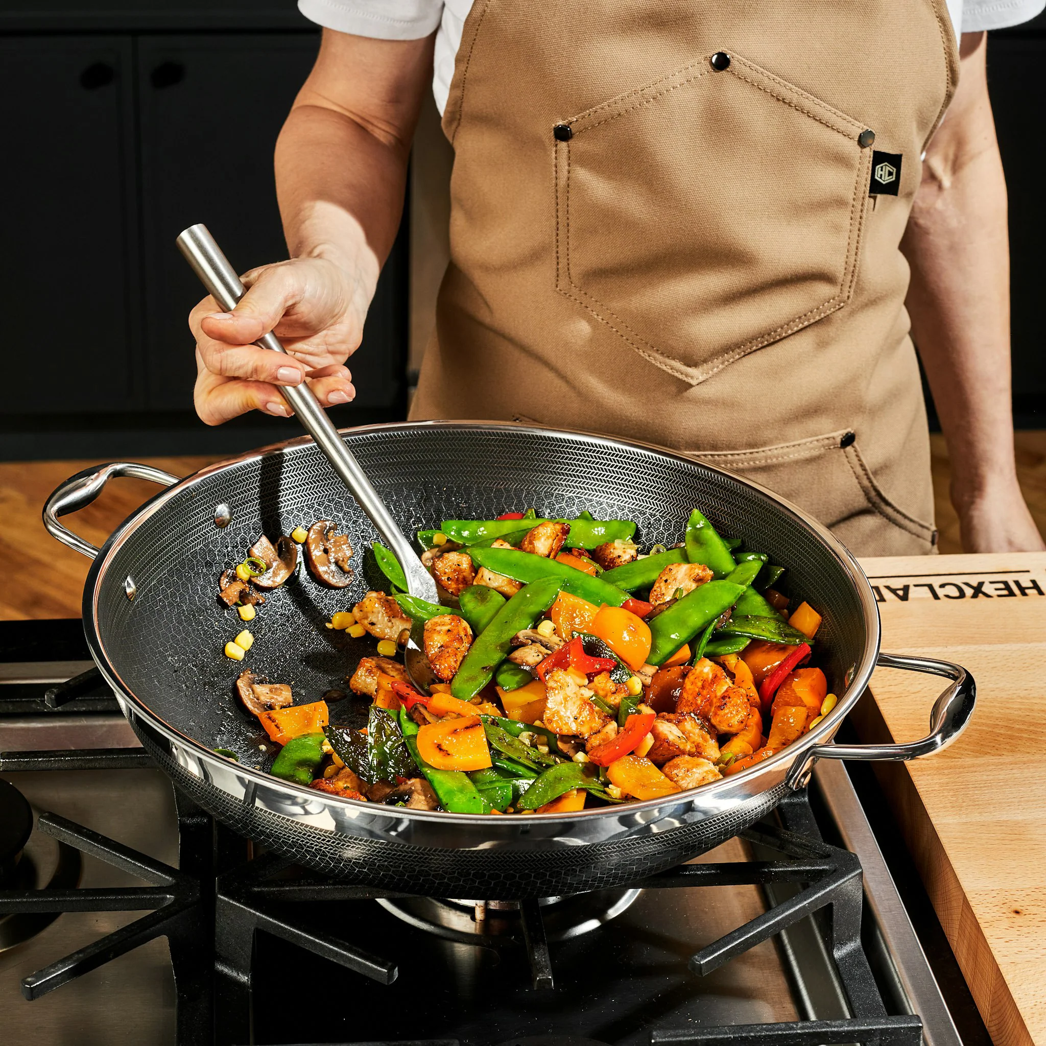 Hybrid Wok with Lid, 14