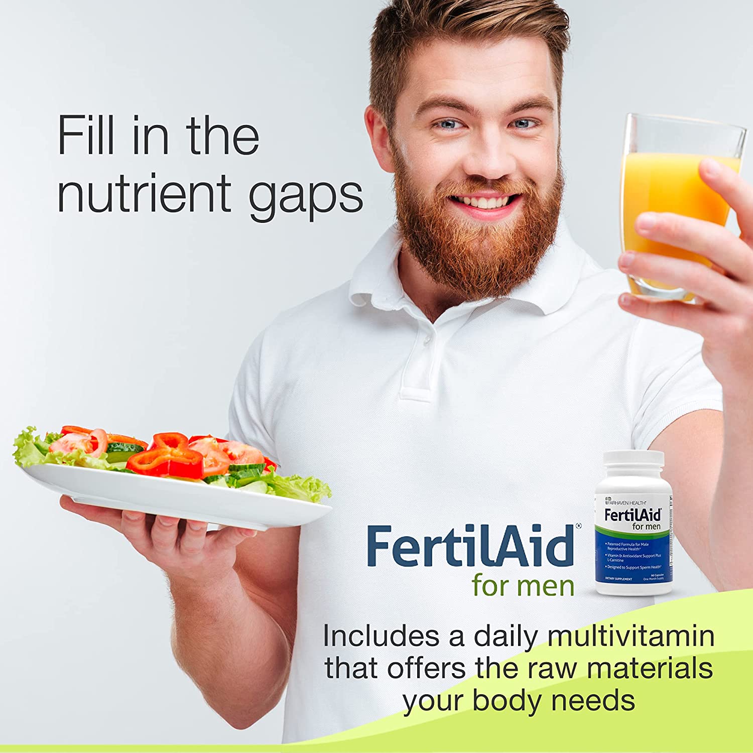 Fertilaid For Men Male Fertility Supplement Male Count And Motility Support Targeted 