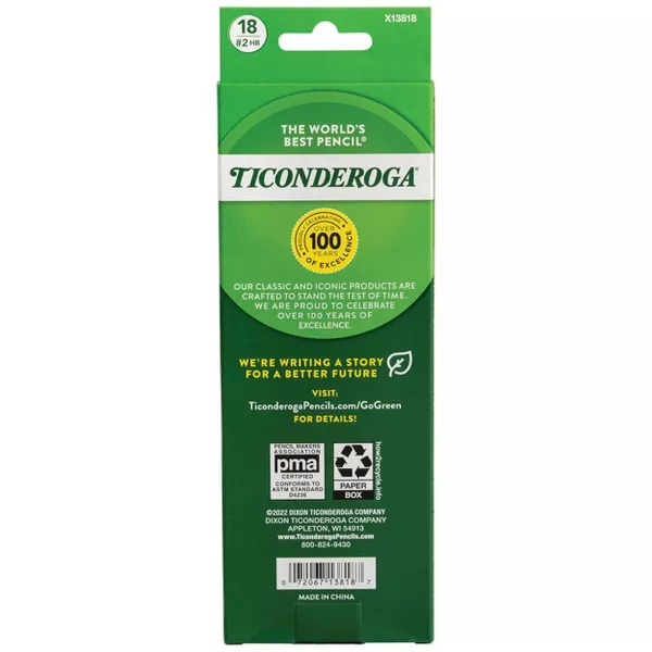 Ticonderoga 18ct Pencil Yellow