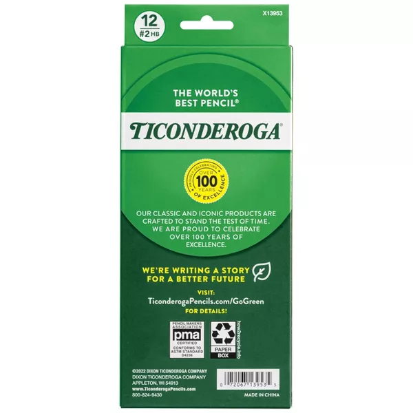 Ticonderoga 12ct Pencil Black