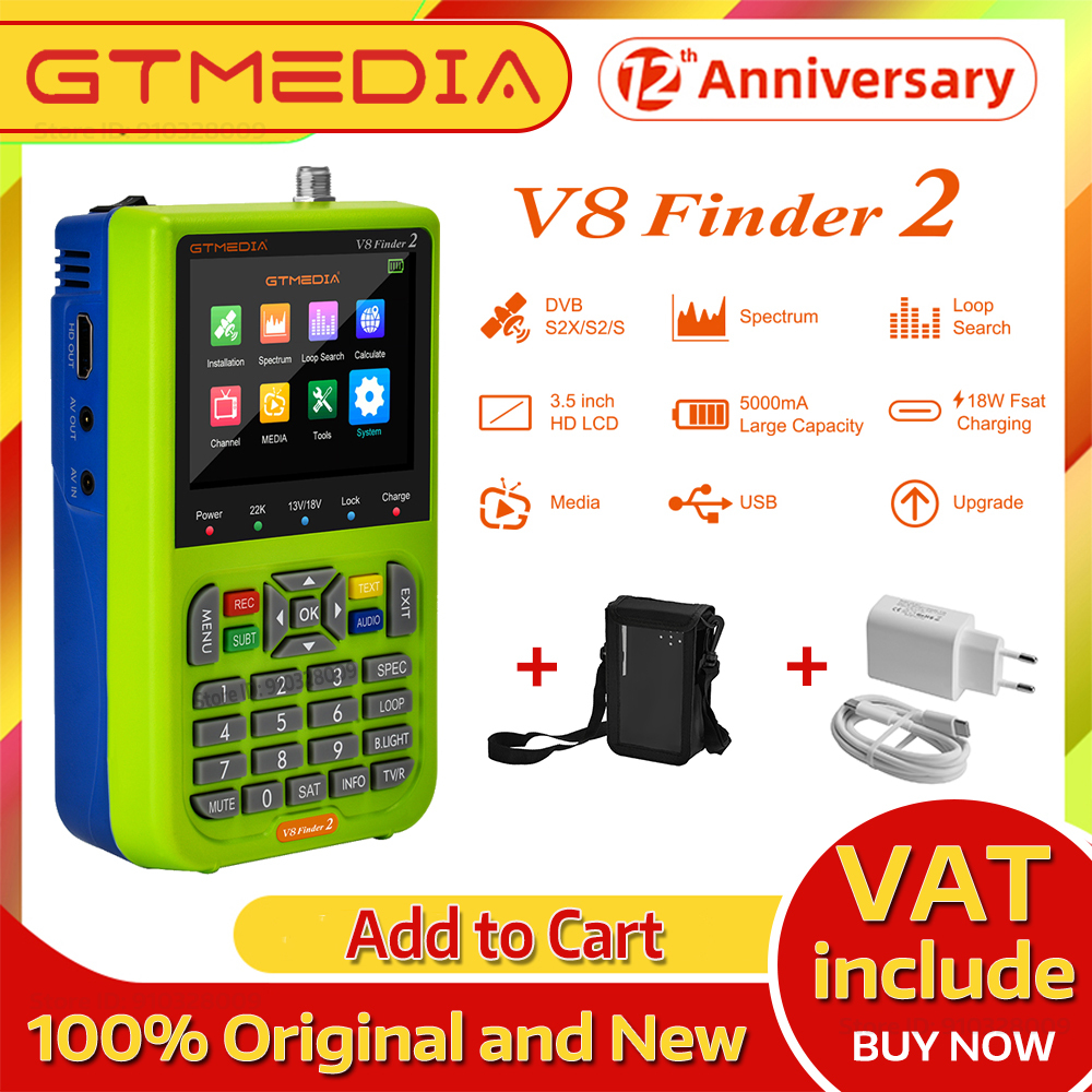 GTMEDIA V8 Finder2 DVB S2 Satellite Meter 1080P HD Signal Vehicle Loop  Detector With ST 5150, WS 6933,WS 6980 & WS High Quality Compatibility From  Arthur032, $36.82