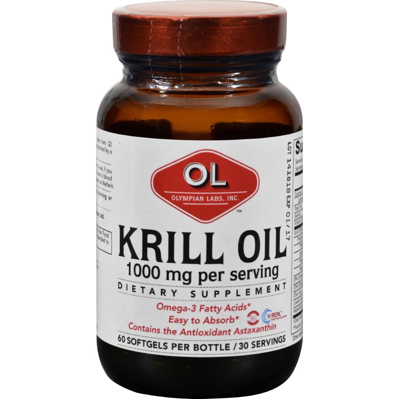 Krill Oil 1000 mg Softgels 60 softgels