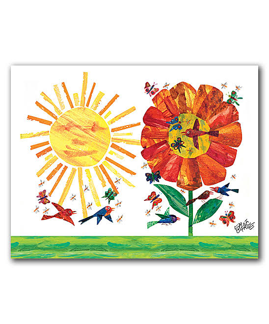 Oopsy Daisy Eric Carles Garden Canvas Wall Art 18x14 Eric Carle