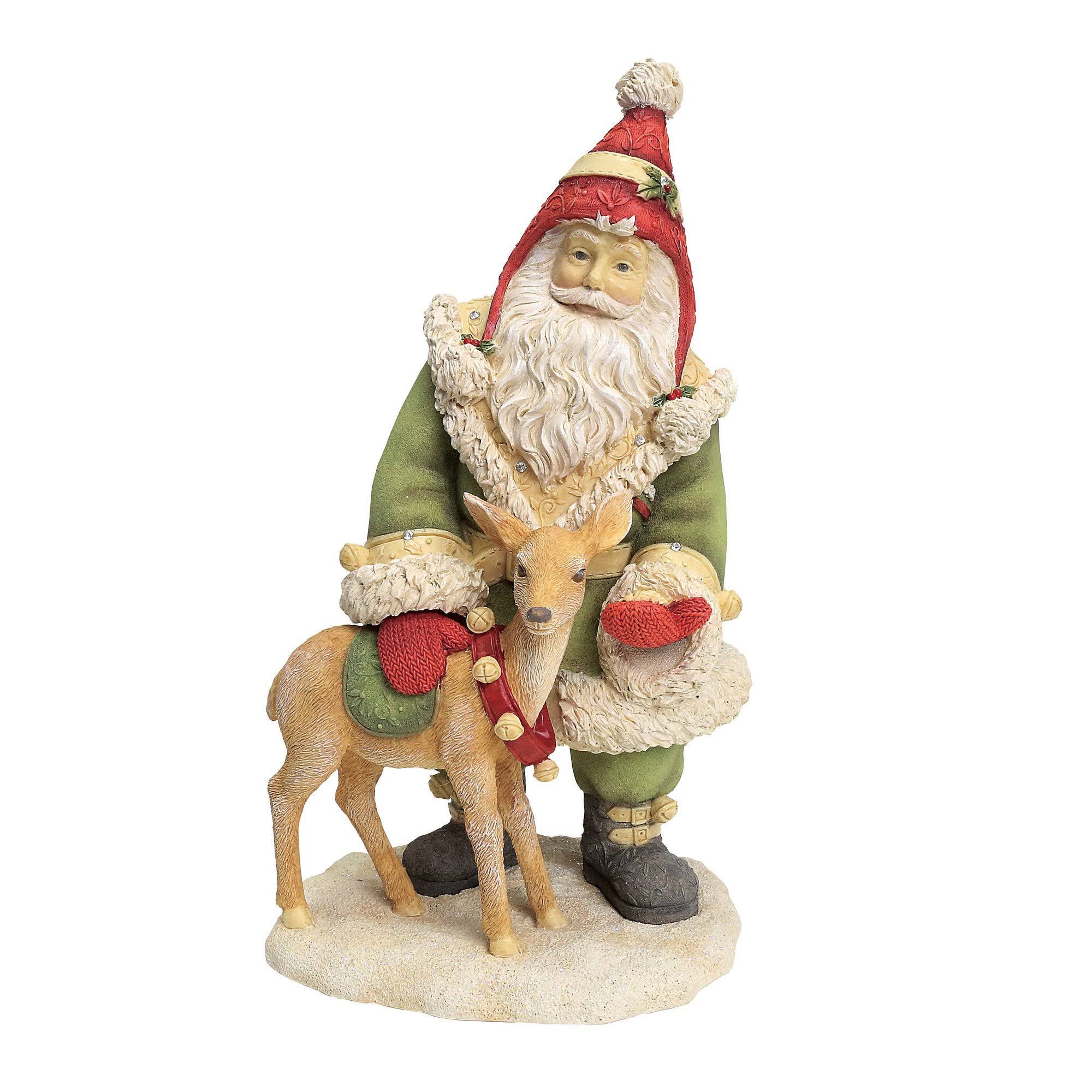 Heart of Christmas Santas Reindeer Treats Figurine 6001373