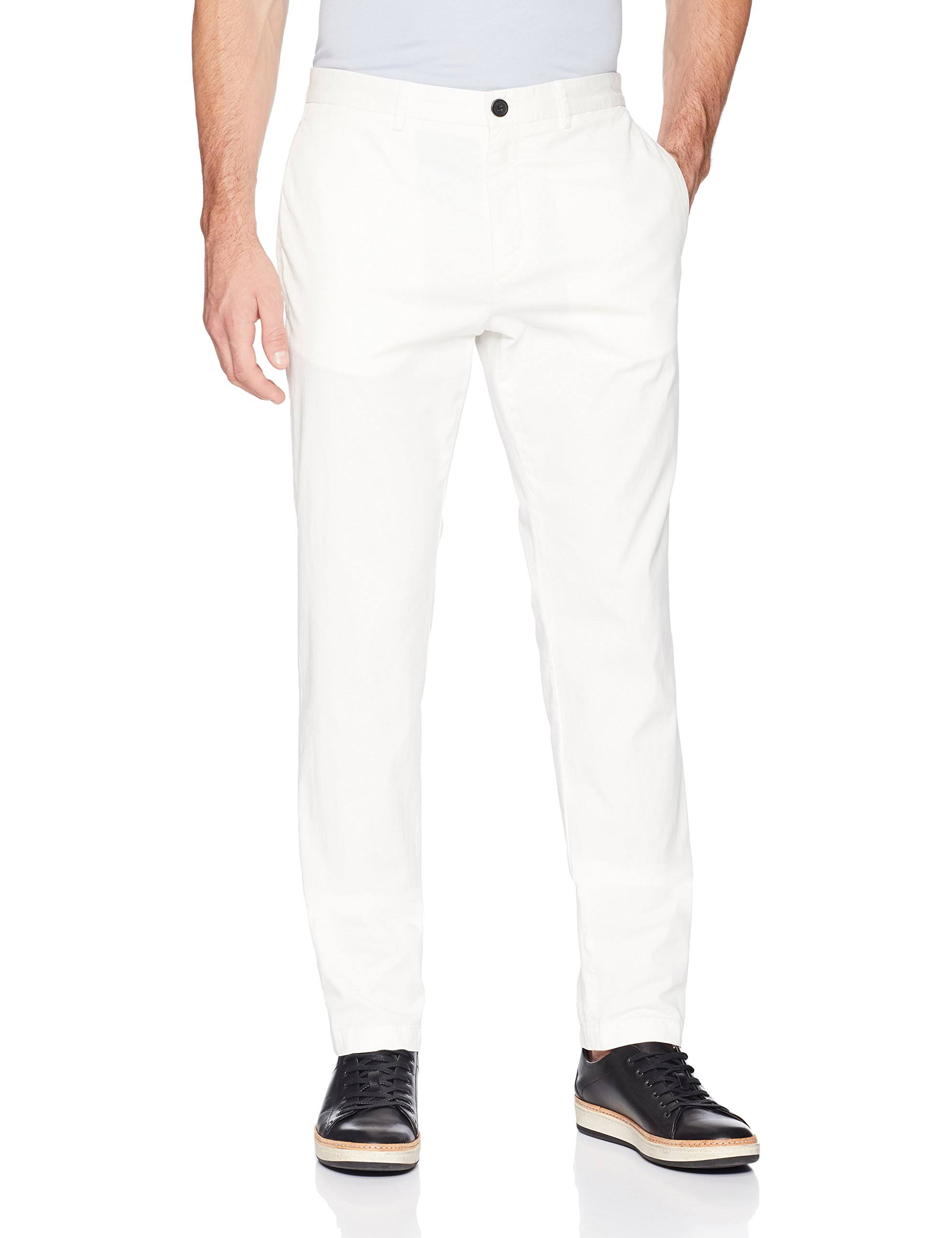 Theory Mens Evan Patton Twill Pants Ivory Mens 30