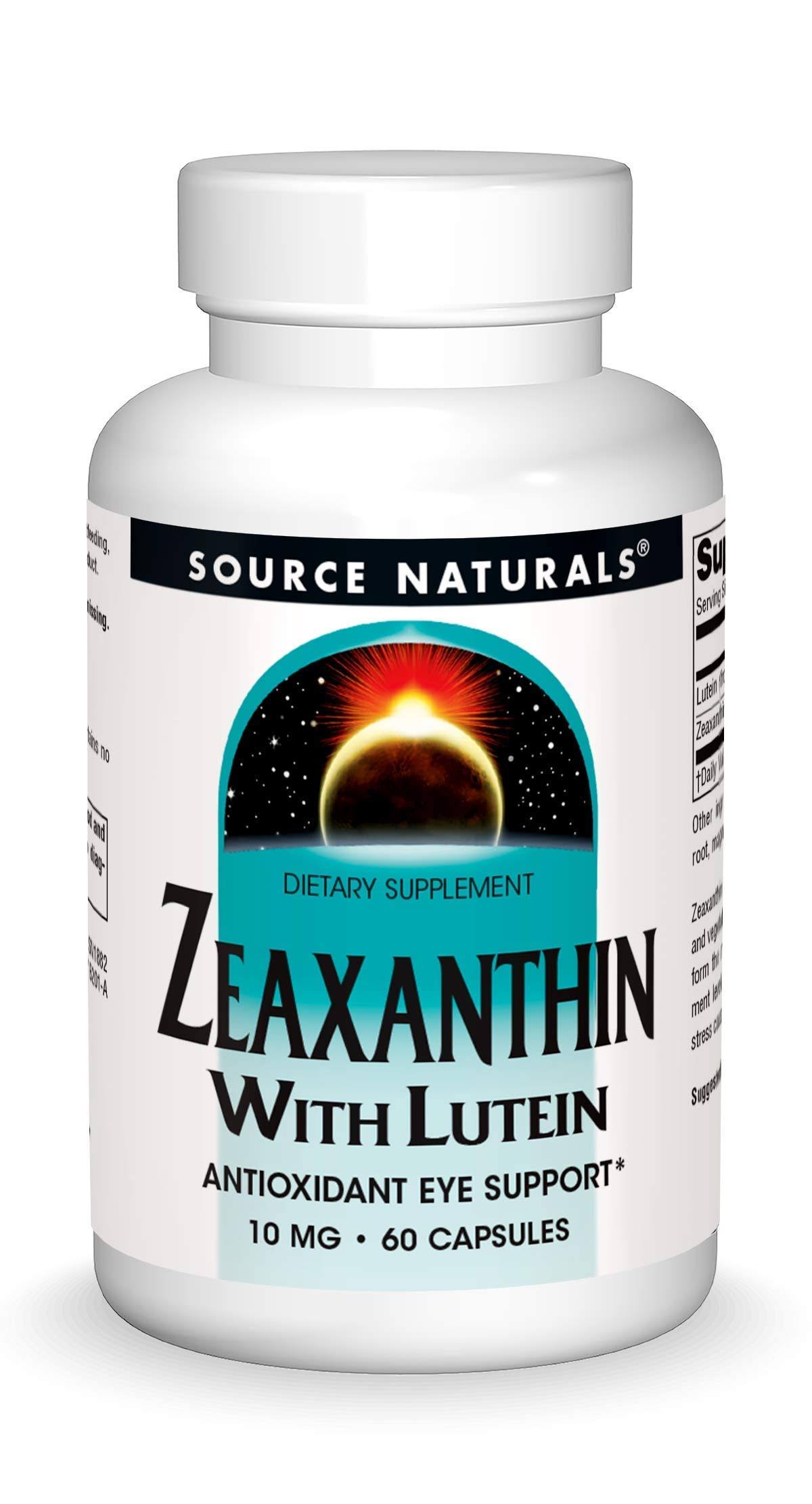 Source Naturals Zeaxanthin with Lutein 10 mg 60 Capsules