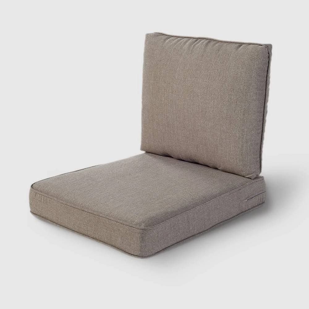 Rolston 2pc Outdoor Replacement Chair Cushion Set Taupe Haven Way