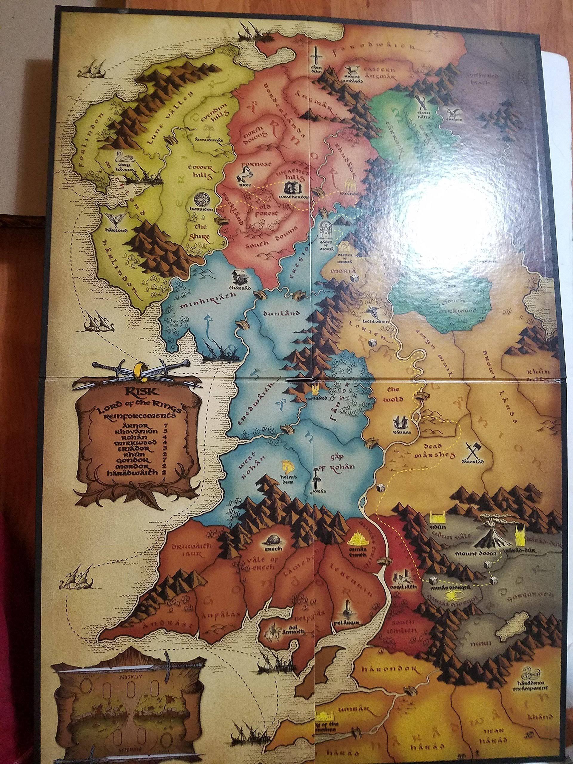 Risk Lord of The Rings Trilogy Edition