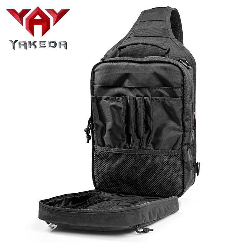 Kf-088 Yakeda Nylon Tactical Sling Bag Cross Body Gun Backpack Design For Handgun Move Quickly - ForcesArmy