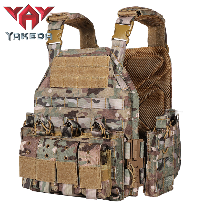VT-6026-3CPQR YAKEDA quick release swat jpc military molle army tactical bullet proof plate carrier vest for hunting - ForcesArmy
